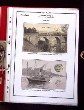 1900-1930 Collection sur le type blanc décrivant au