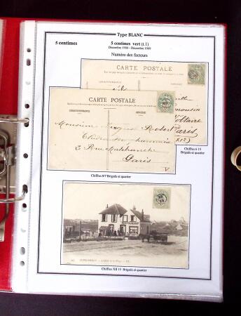 1900-1930 Collection sur le type blanc décrivant au