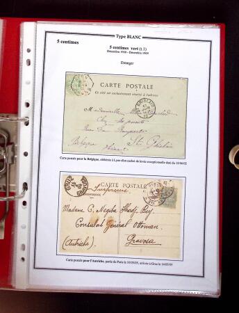 1900-1930 Collection sur le type blanc décrivant au