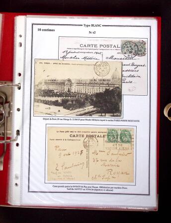 1900-1930 Collection sur le type blanc décrivant au