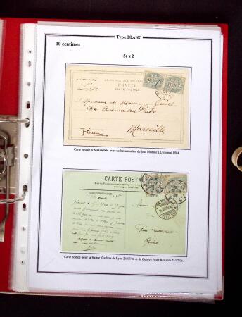 1900-1930 Collection sur le type blanc décrivant au