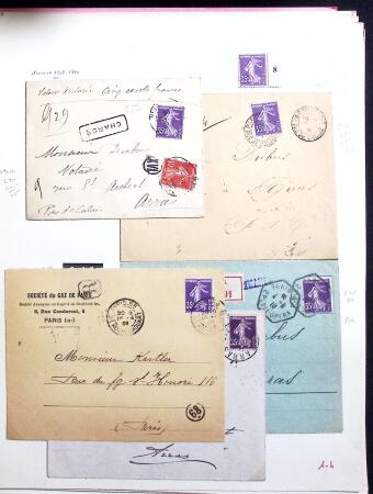 1906-1937 Collection de semeuses fond plein du célèbre