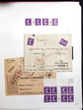 1906-1937 Collection de semeuses fond plein du célèbre