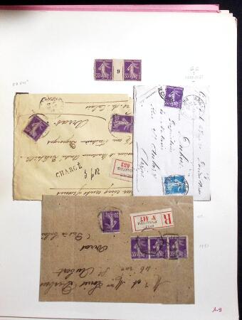 1906-1937 Collection de semeuses fond plein du célèbre