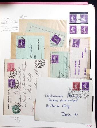 1906-1937 Collection de semeuses fond plein du célèbre