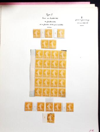 1906-1937 Collection de semeuses fond plein du célèbre
