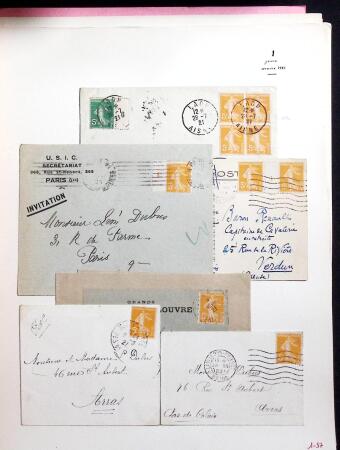 1906-1937 Collection de semeuses fond plein du célèbre