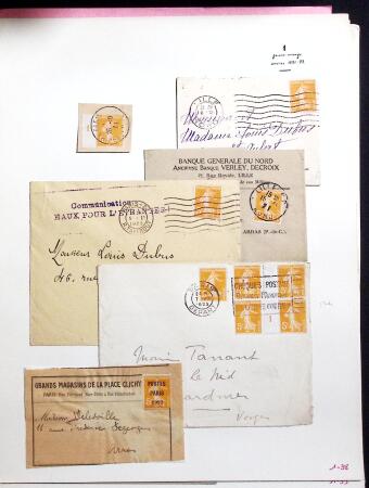 1906-1937 Collection de semeuses fond plein du célèbre