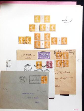 1906-1937 Collection de semeuses fond plein du célèbre