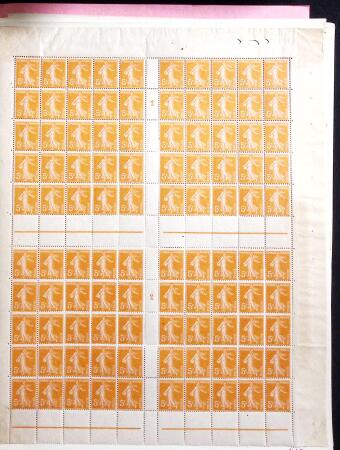 1906-1937 Collection de semeuses fond plein du célèbre