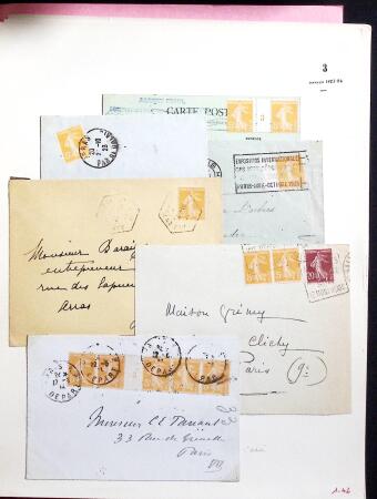 1906-1937 Collection de semeuses fond plein du célèbre