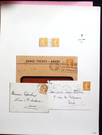1906-1937 Collection de semeuses fond plein du célèbre