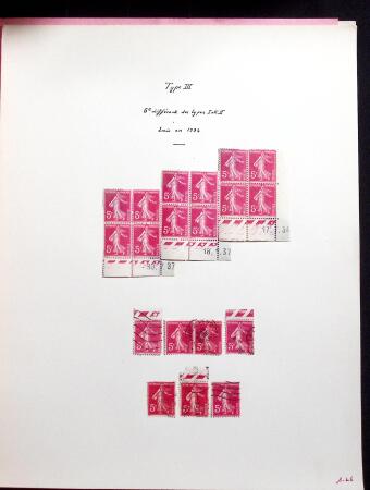 1906-1937 Collection de semeuses fond plein du célèbre