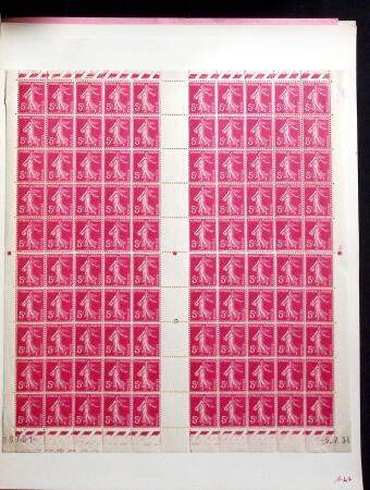 1906-1937 Collection de semeuses fond plein du célèbre