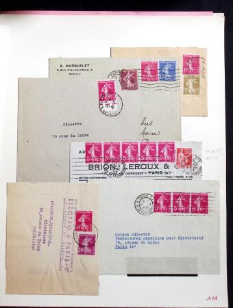 1906-1937 Collection de semeuses fond plein du célèbre