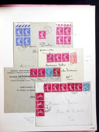 1906-1937 Collection de semeuses fond plein du célèbre