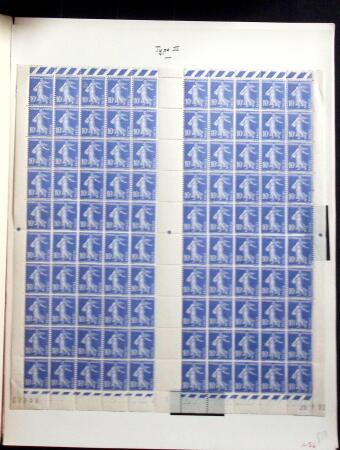 1906-1937 Collection de semeuses fond plein du célèbre