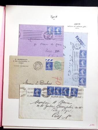 1906-1937 Collection de semeuses fond plein du célèbre