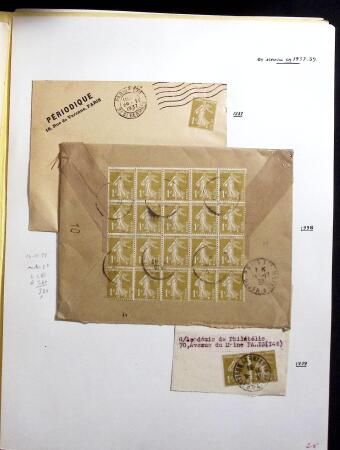 1906-1937 Collection de semeuses fond plein du célèbre