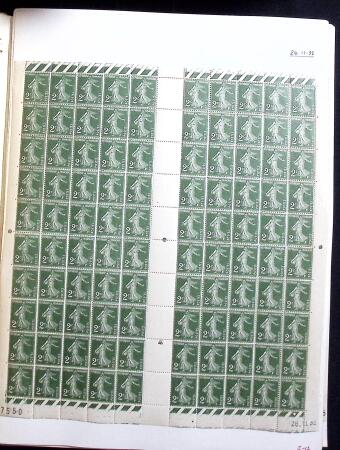 1906-1937 Collection de semeuses fond plein du célèbre