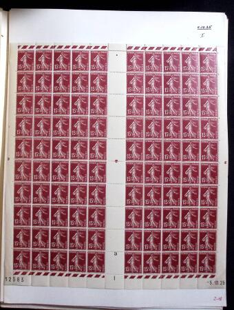 1906-1937 Collection de semeuses fond plein du célèbre