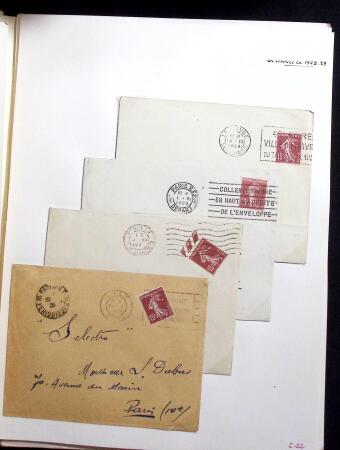 1906-1937 Collection de semeuses fond plein du célèbre