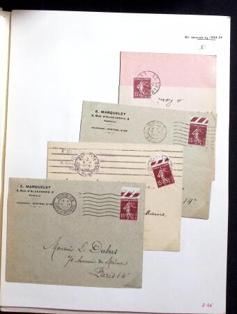 1906-1937 Collection de semeuses fond plein du célèbre