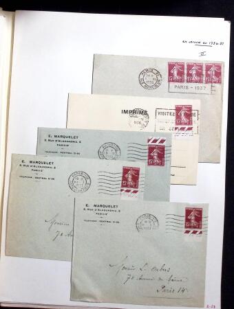 1906-1937 Collection de semeuses fond plein du célèbre