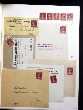 1906-1937 Collection de semeuses fond plein du célèbre