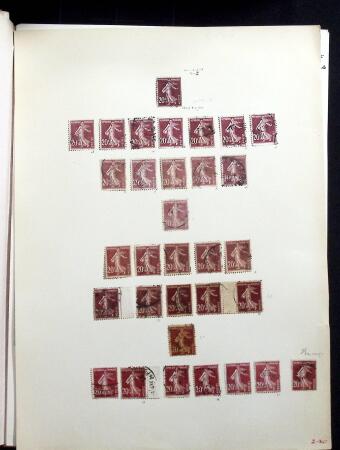 1906-1937 Collection de semeuses fond plein du célèbre