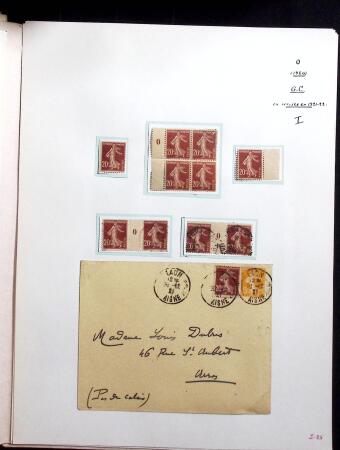 1906-1937 Collection de semeuses fond plein du célèbre