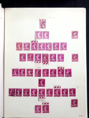 1906-1937 Collection de semeuses fond plein du célèbre