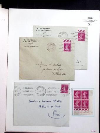 1906-1937 Collection de semeuses fond plein du célèbre