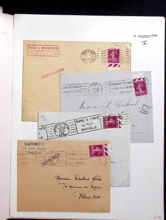 1906-1937 Collection de semeuses fond plein du célèbre
