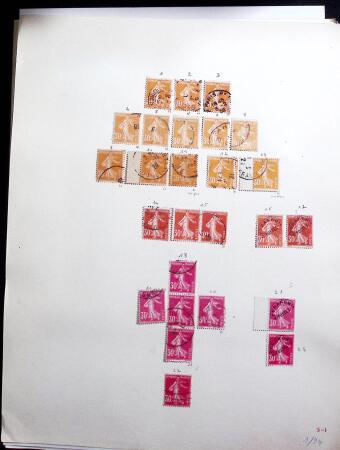 1906-1937 Collection de semeuses fond plein du célèbre