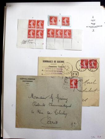 1906-1937 Collection de semeuses fond plein du célèbre