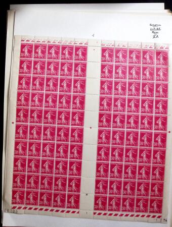 1906-1937 Collection de semeuses fond plein du célèbre