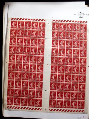 1906-1937 Collection de semeuses fond plein du célèbre
