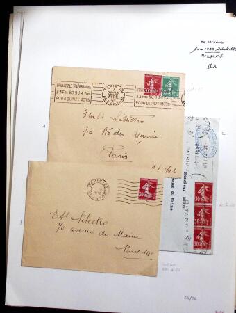 1906-1937 Collection de semeuses fond plein du célèbre