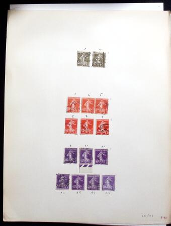 1906-1937 Collection de semeuses fond plein du célèbre