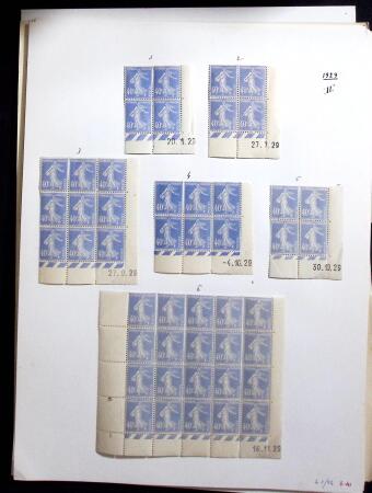 1906-1937 Collection de semeuses fond plein du célèbre