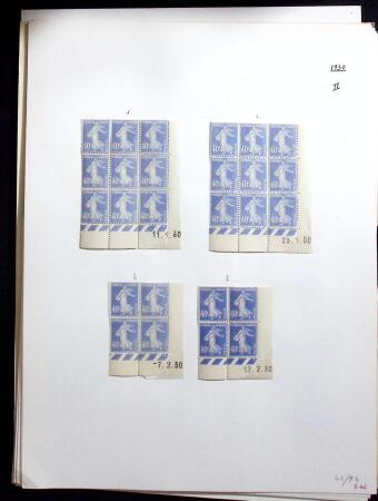 1906-1937 Collection de semeuses fond plein du célèbre