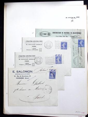 1906-1937 Collection de semeuses fond plein du célèbre