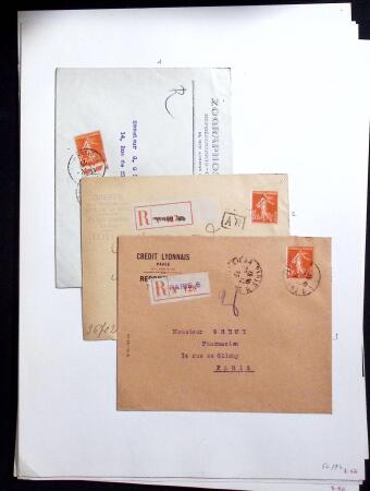 1906-1937 Collection de semeuses fond plein du célèbre