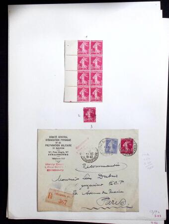 1906-1937 Collection de semeuses fond plein du célèbre