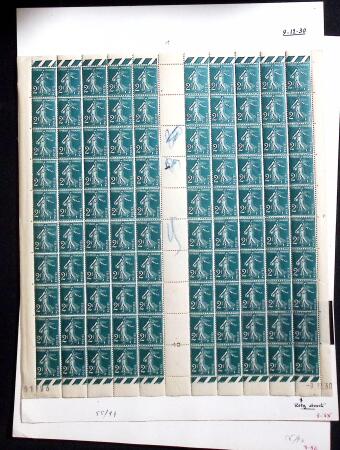 1906-1937 Collection de semeuses fond plein du célèbre
