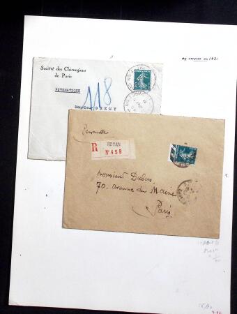 1906-1937 Collection de semeuses fond plein du célèbre
