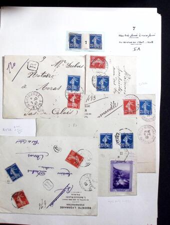 1906-1937 Collection de semeuses fond plein du célèbre