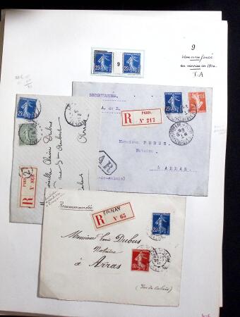 1906-1937 Collection de semeuses fond plein du célèbre