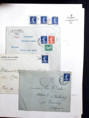 1906-1937 Collection de semeuses fond plein du célèbre